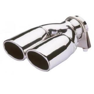 E-TECH Twin Oval Car Exhaust Trim